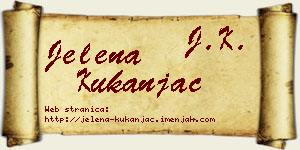 Jelena Kukanjac vizit kartica